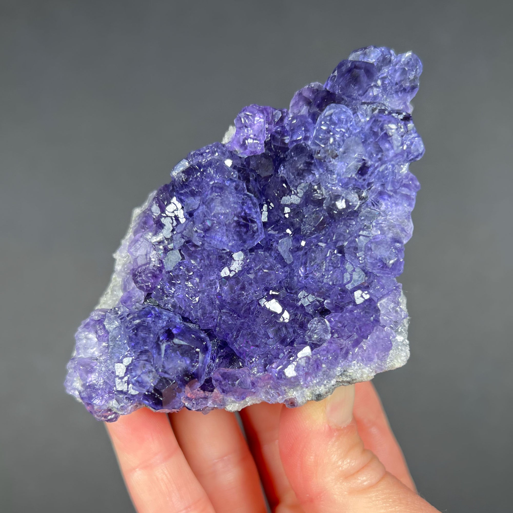 Purple and Blue Crystals of Fluorite from China