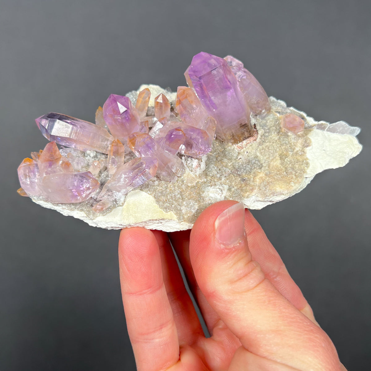 Amethyst with iron inclusions from Mexico