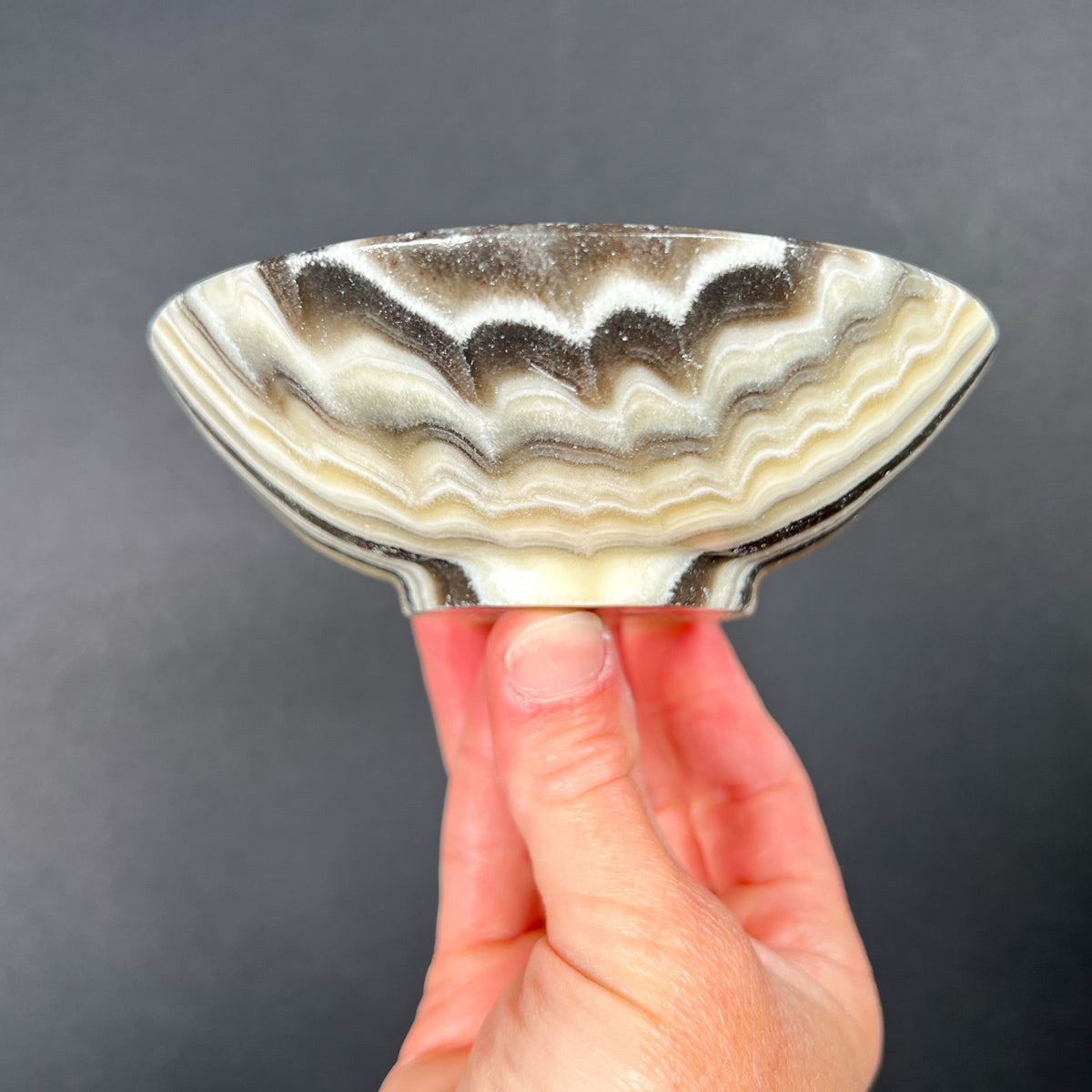 Zebra Stripe Calcite Dish